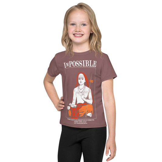 ImPossible Adi Shankarcharya -All-Over Print Kids Crew Neck T-Shirt