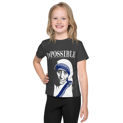 Kids Crew Neck T-Shirt: ImPossible Mother Teresa