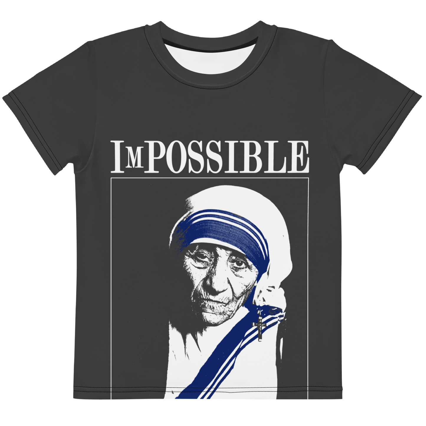 Kids Crew Neck T-Shirt: ImPossible Mother Teresa