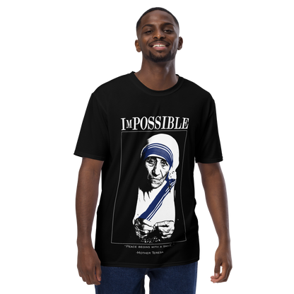 Men's Crew Neck T-Shirt : ImPossible Mother Teresa