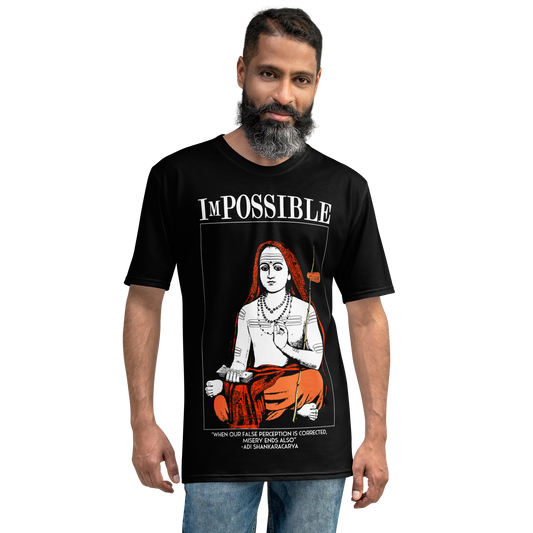 Men's Crew Neck T-Shirt : ImPossible Adi Shankarcharya