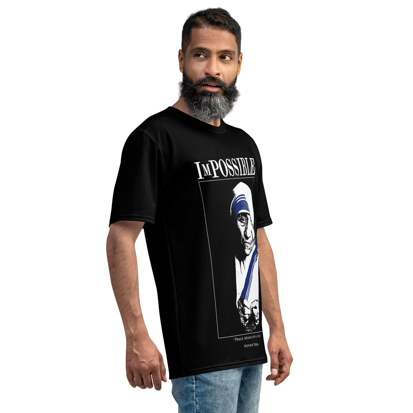 Men's Crew Neck T-Shirt : ImPossible Mother Teresa