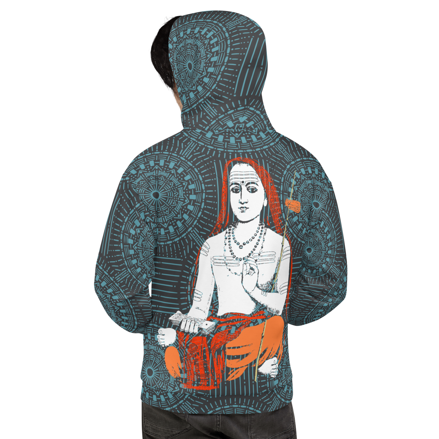 Unisex Recycled Hoodie: Adi Shankarcharya