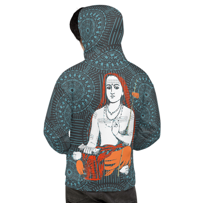 Unisex Recycled Hoodie: Adi Shankarcharya