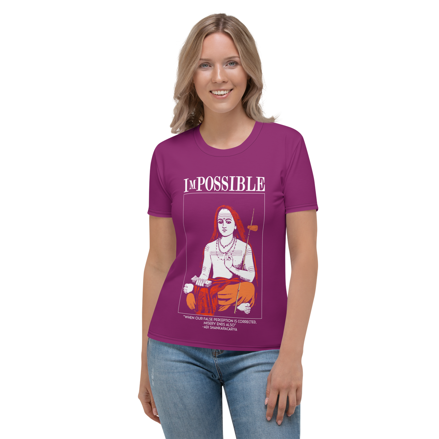 Women's T-Shirt : ImPossible Adi Shankarcharya