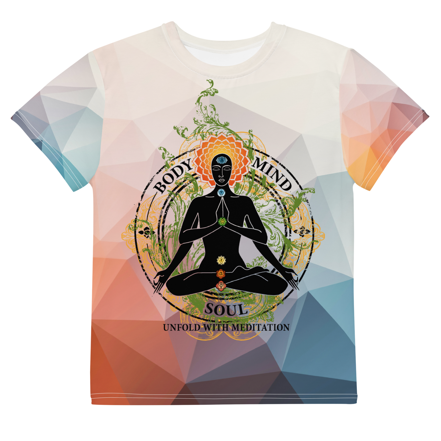 Youth Crew Neck T-shirt : Yoga Body Mind & Soul