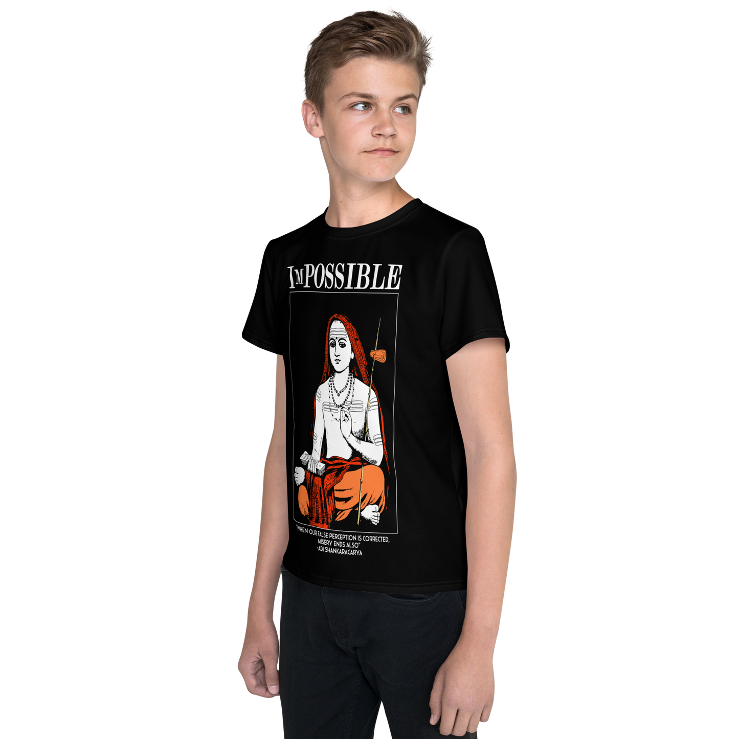 Youth Crew Neck T-shirt : ImPossible Adi Shankarcharya