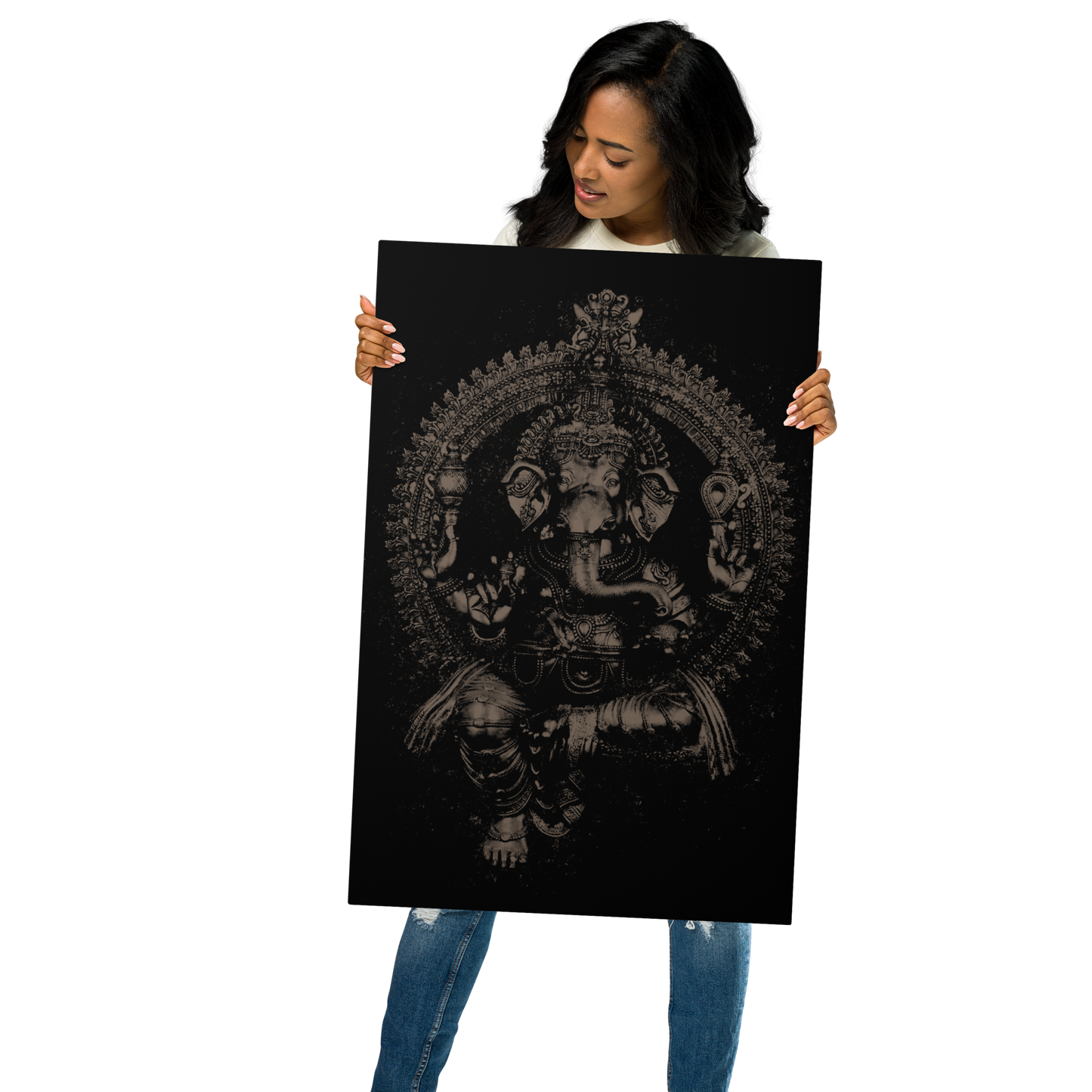 Metal prints : Powerful Ganesha