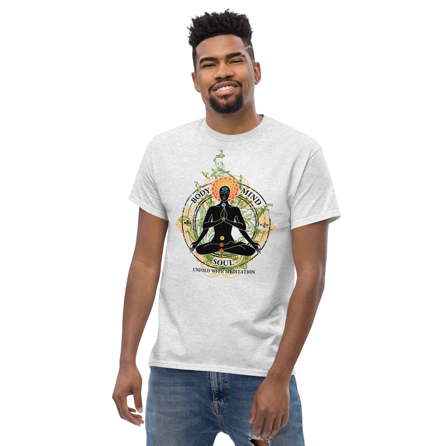 Men's classic tee : Yoga Body Mind & Soul