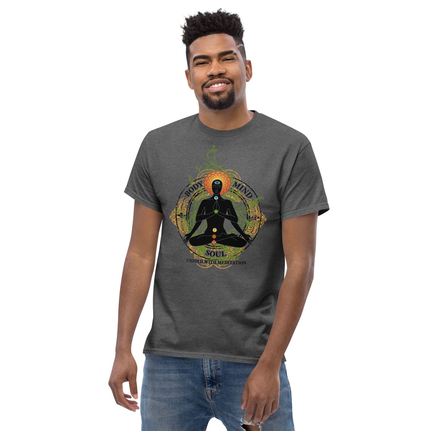 Men's classic tee : Yoga Body Mind & Soul