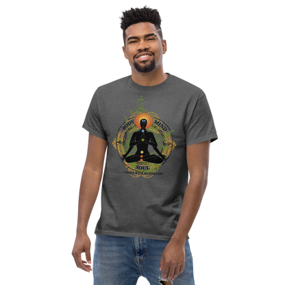 Men's classic tee : Yoga Body Mind & Soul