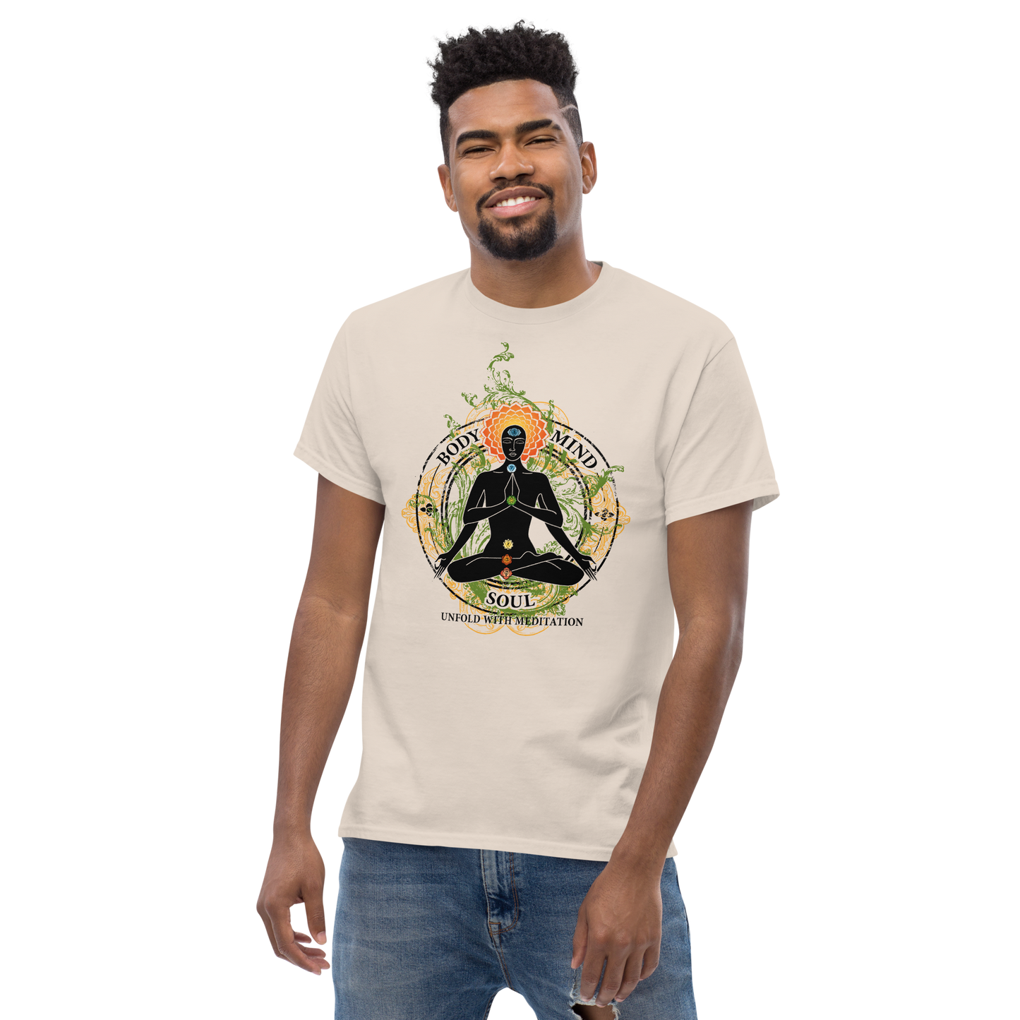 Men's classic tee : Yoga Body Mind & Soul