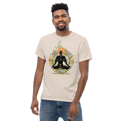 Men's classic tee : Yoga Body Mind & Soul