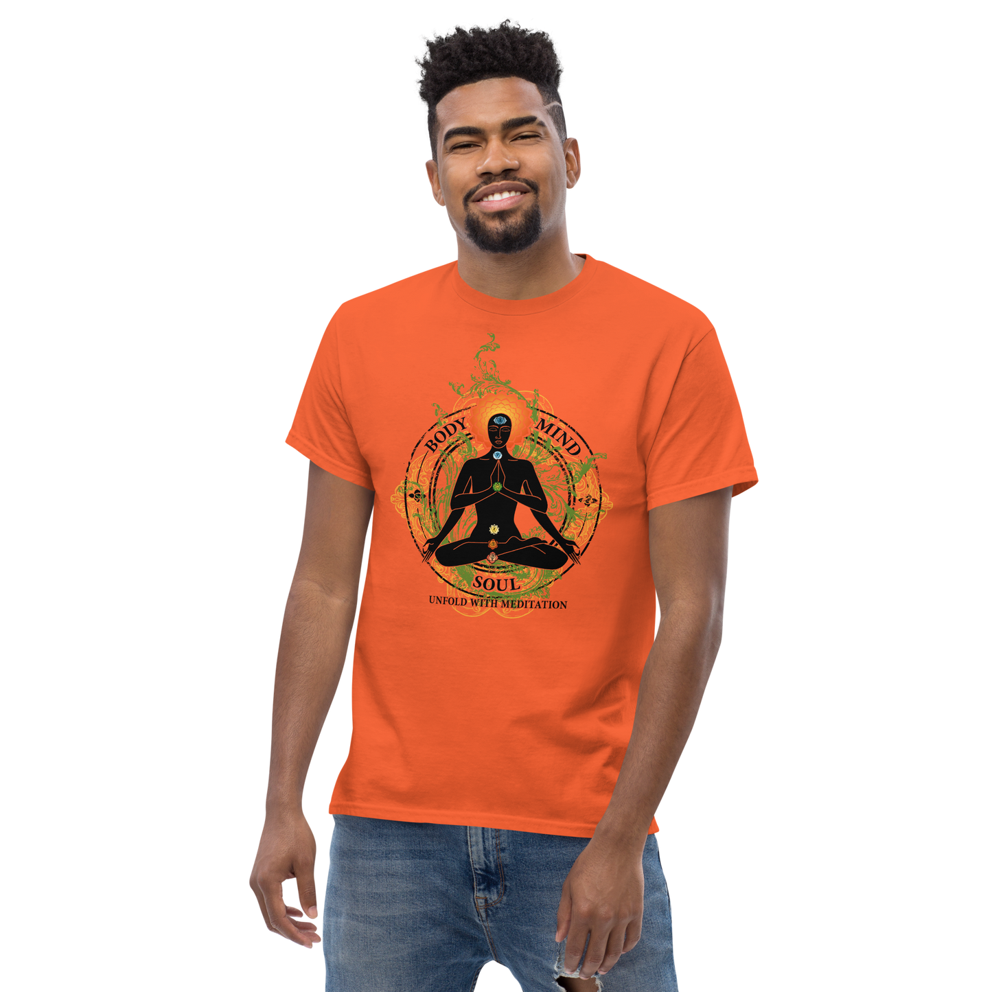 Men's classic tee : Yoga Body Mind & Soul