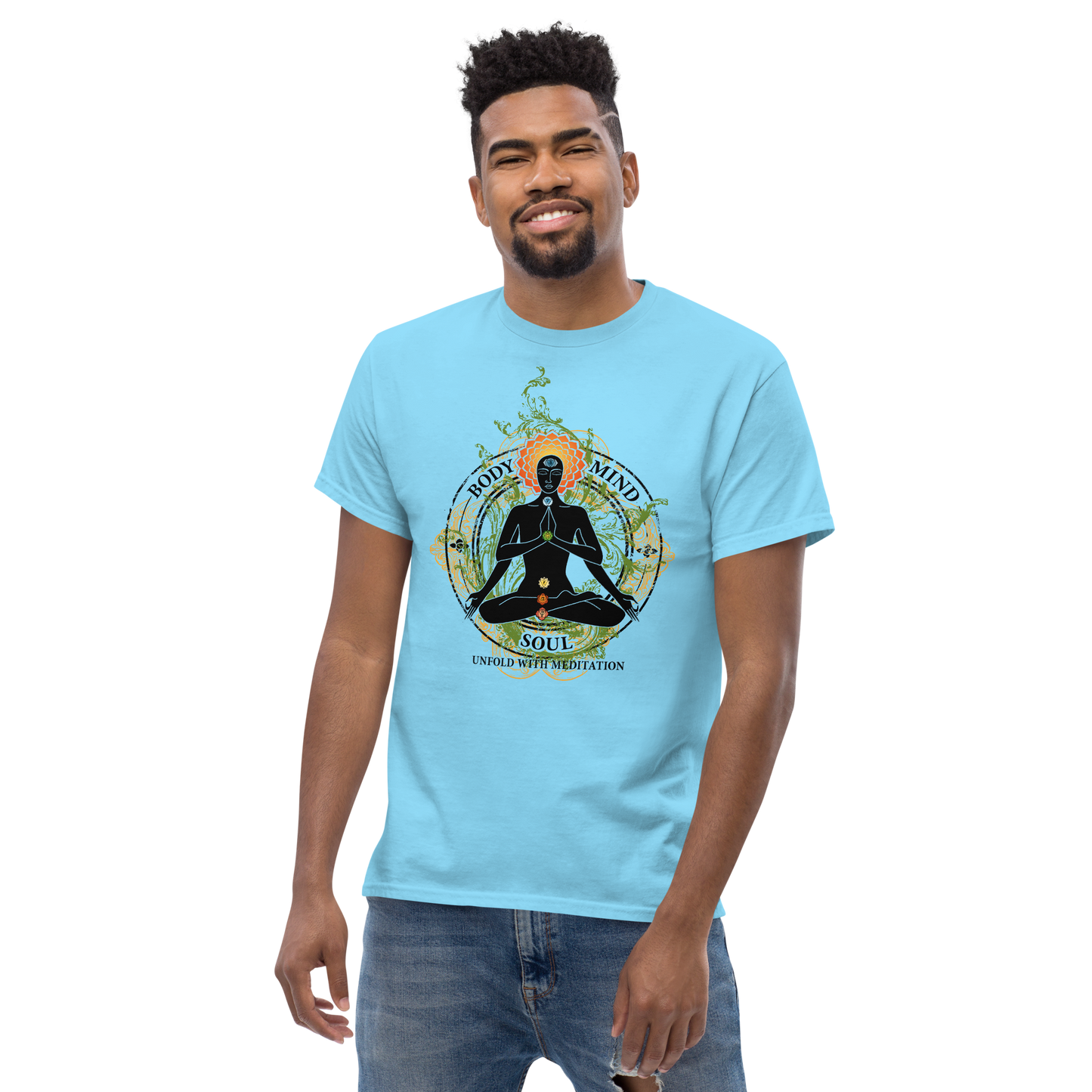 Men's classic tee : Yoga Body Mind & Soul