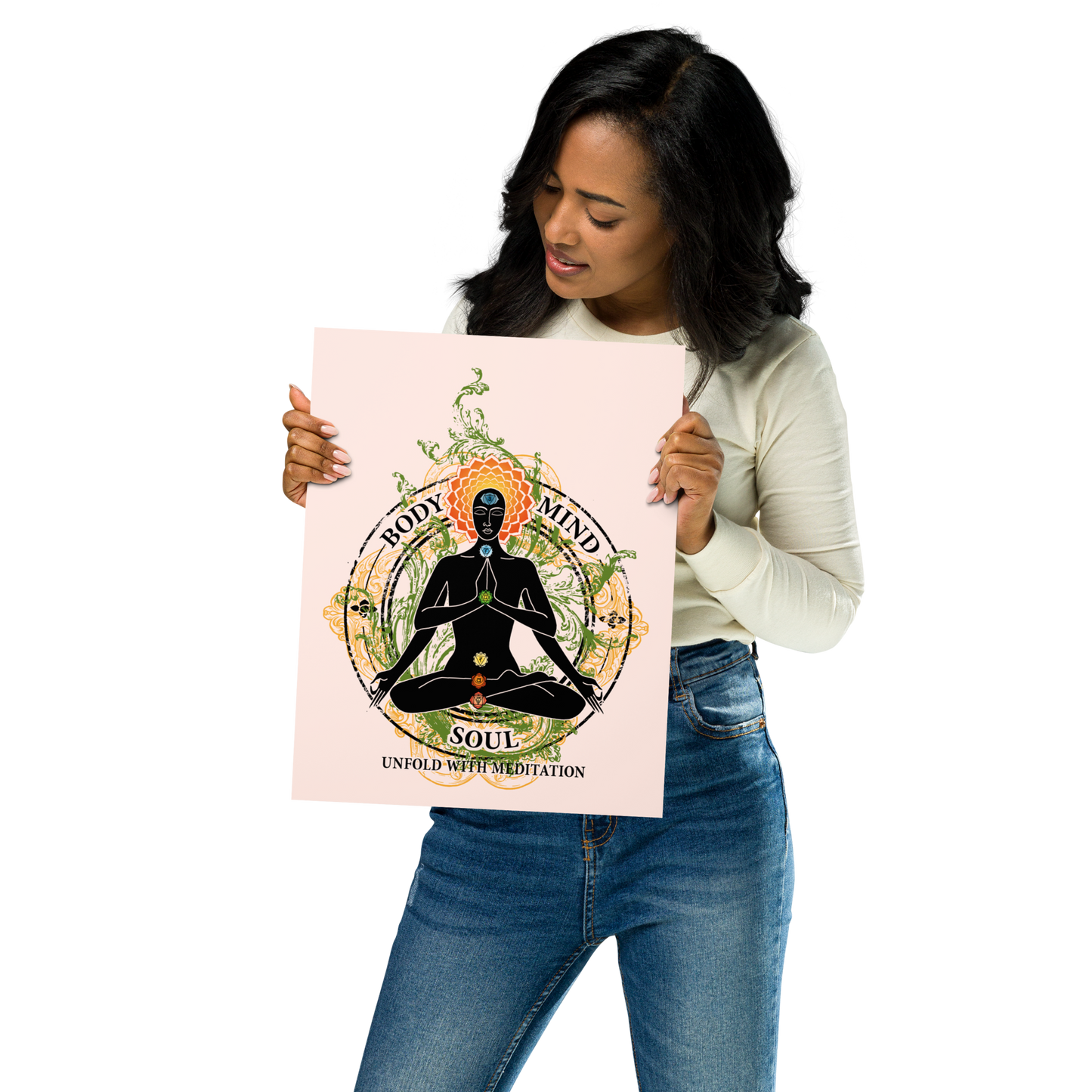 Premium Poster : Yoga Body Mind & Soul