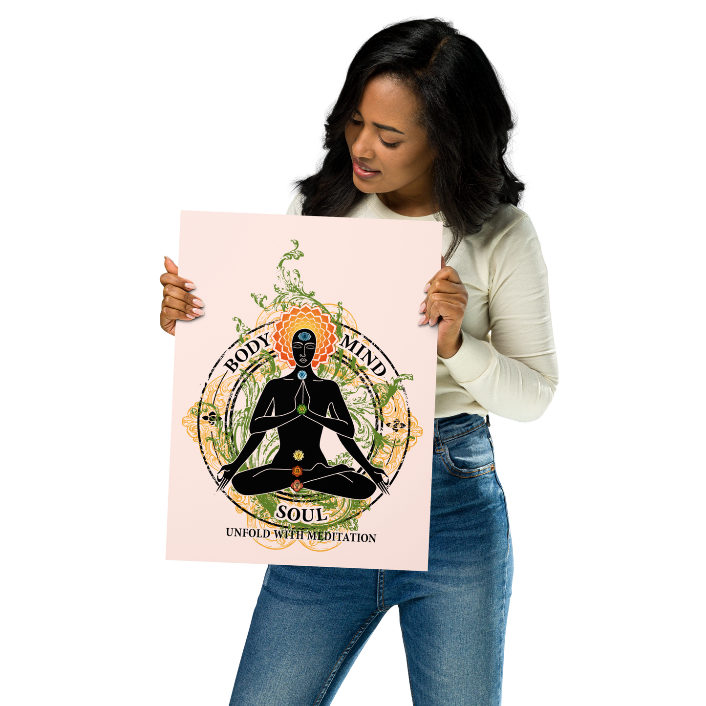 Premium Poster : Yoga Body Mind & Soul