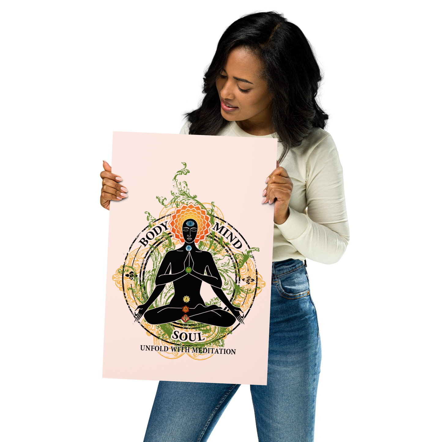 Premium Poster : Yoga Body Mind & Soul