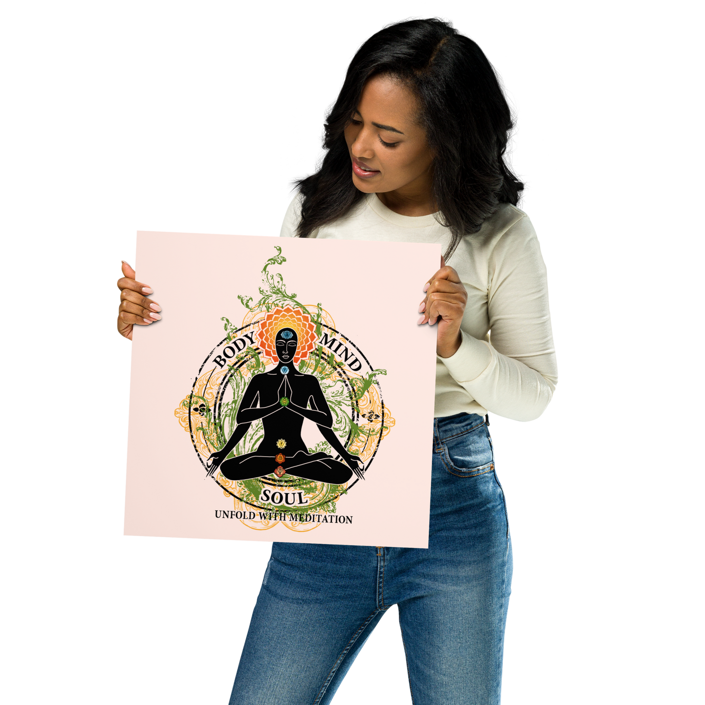 Premium Poster : Yoga Body Mind & Soul