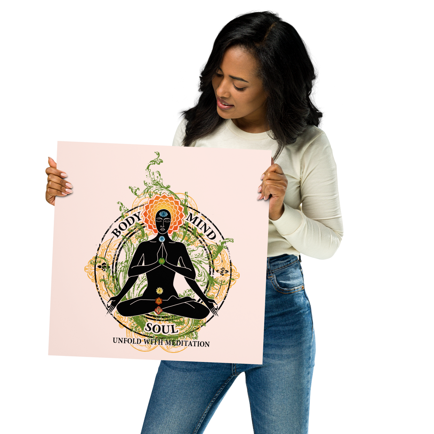 Premium Poster : Yoga Body Mind & Soul