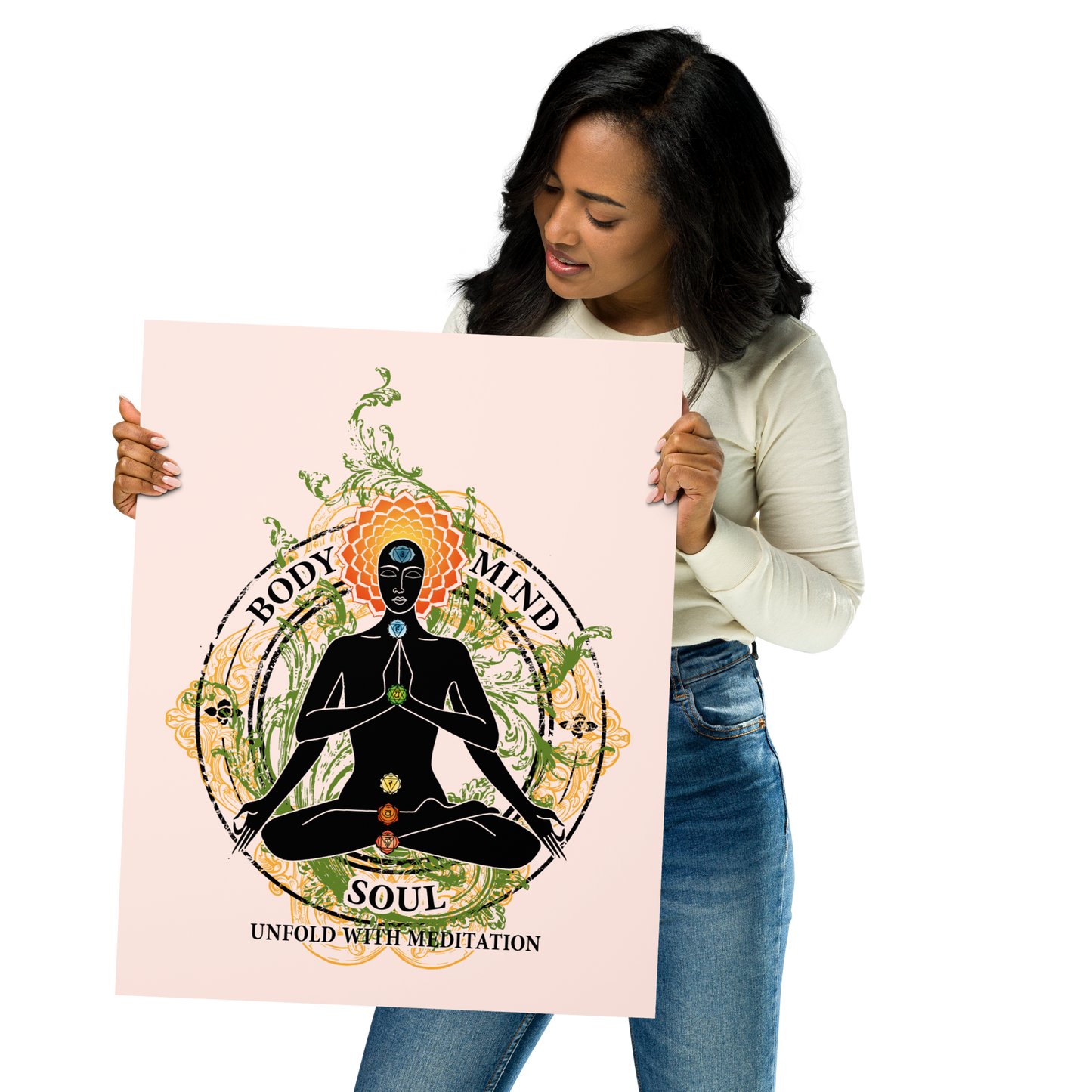 Premium Poster : Yoga Body Mind & Soul