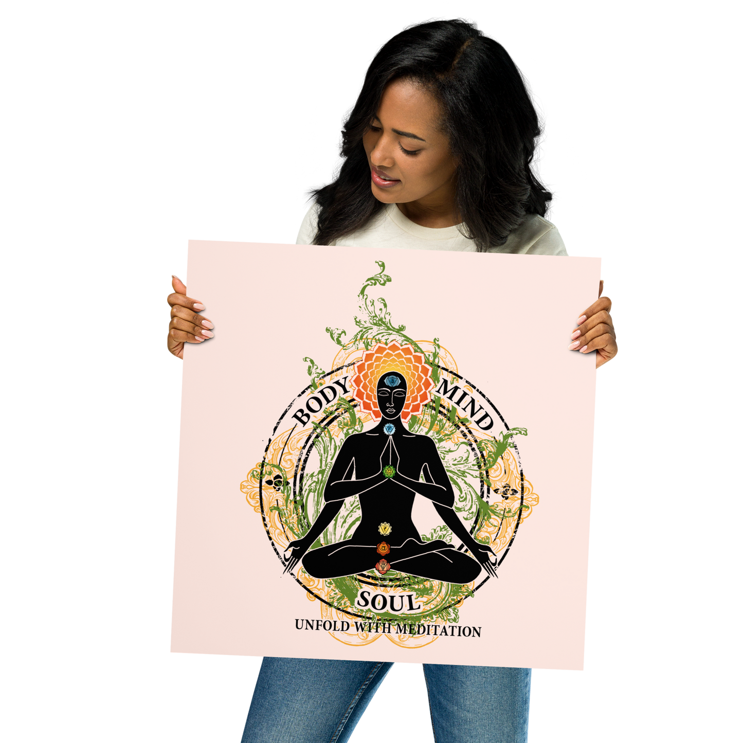 Premium Poster : Yoga Body Mind & Soul