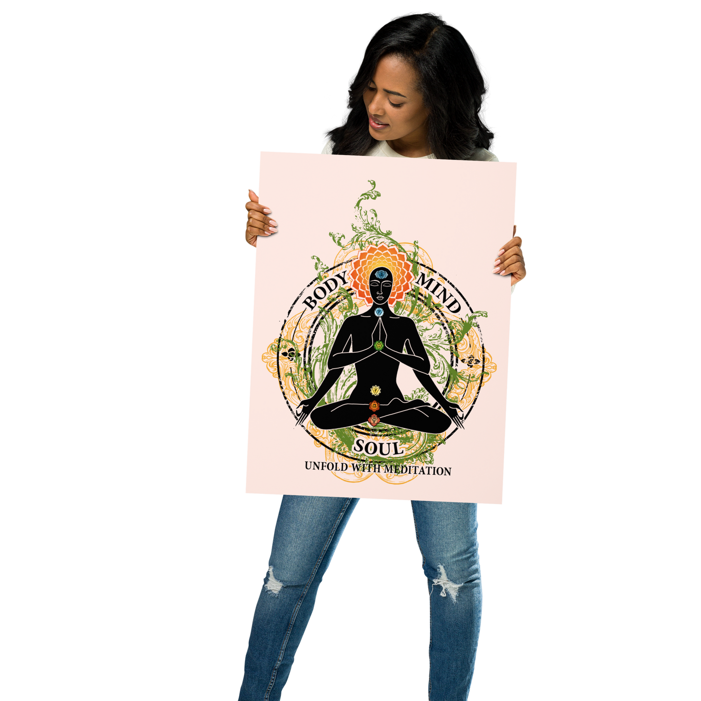 Premium Poster : Yoga Body Mind & Soul