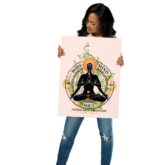 Premium Poster : Yoga Body Mind & Soul