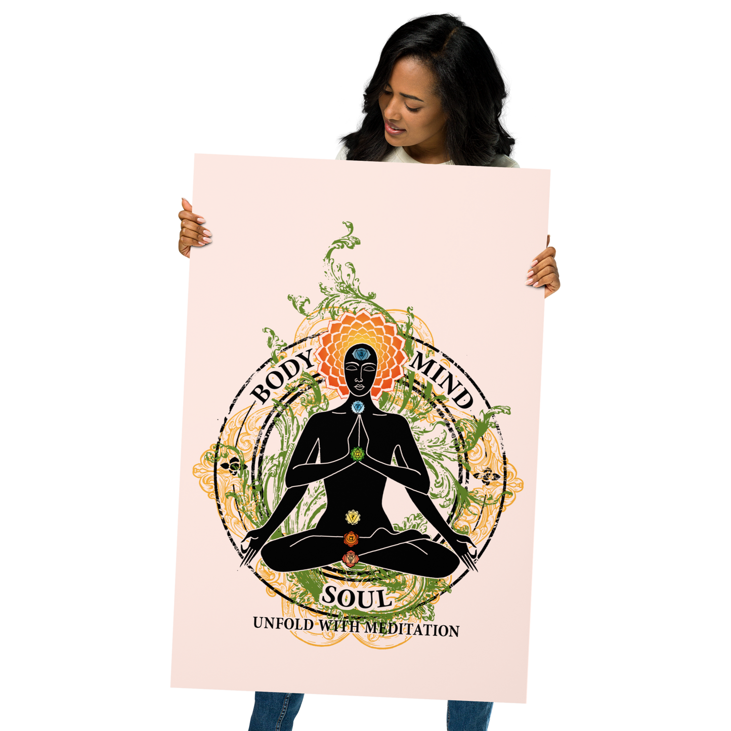 Premium Poster : Yoga Body Mind & Soul