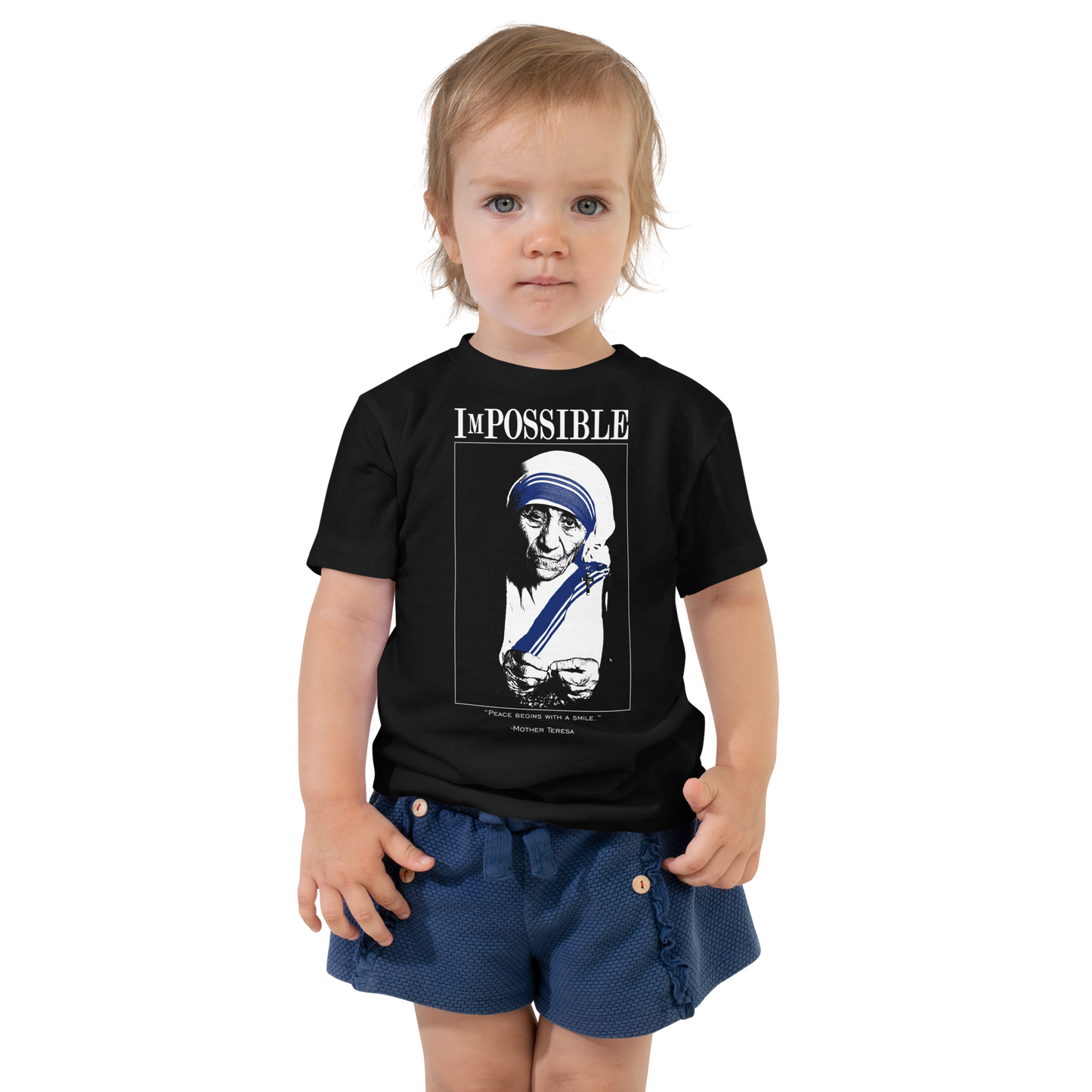 Toddler Short Sleeve Tee : ImPossible Mother Teresa