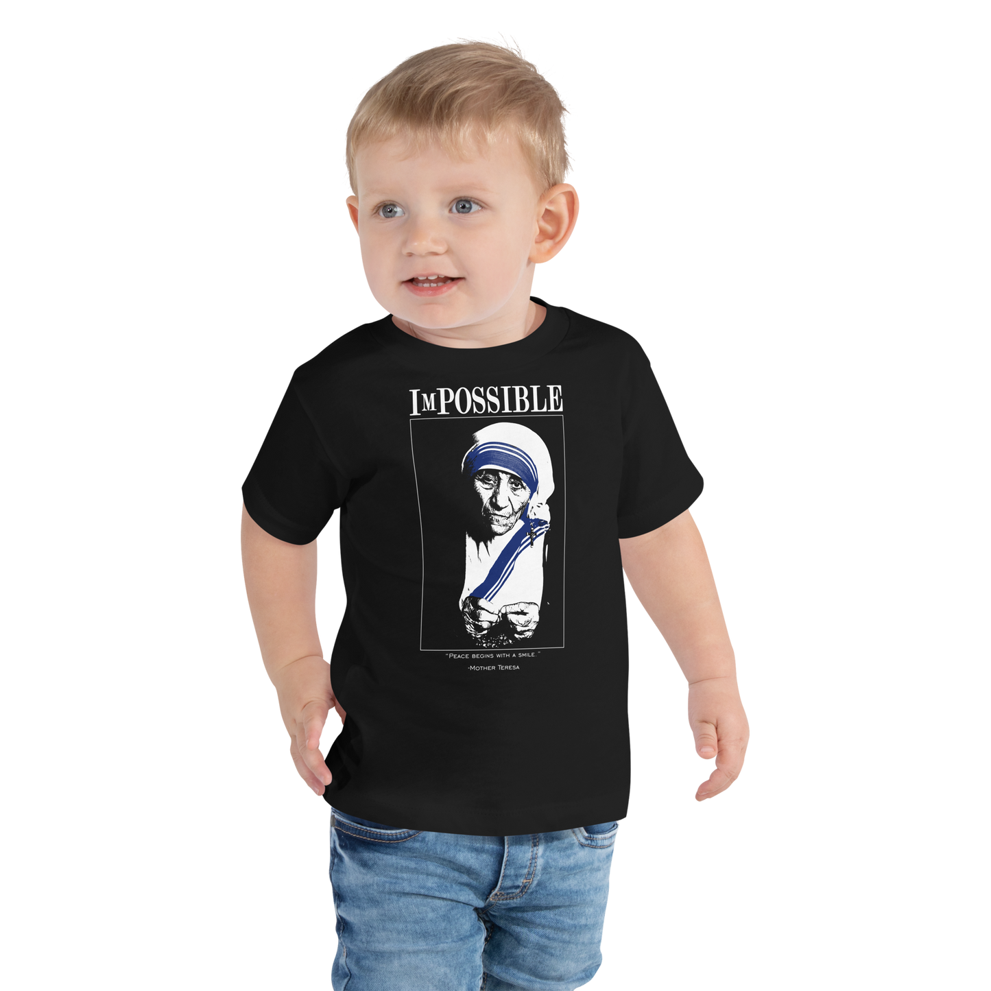 Toddler Short Sleeve Tee : ImPossible Mother Teresa