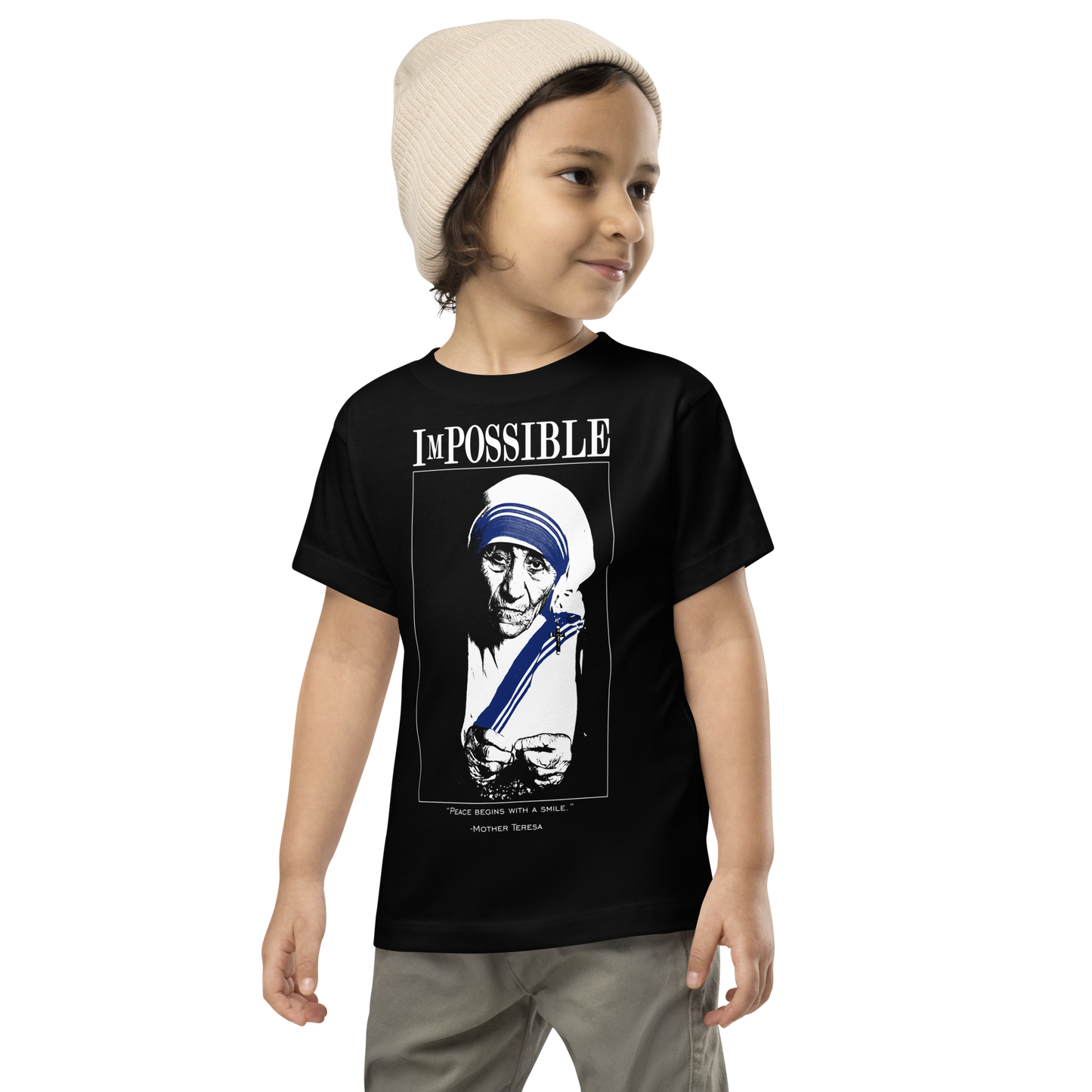 Toddler Short Sleeve Tee : ImPossible Mother Teresa