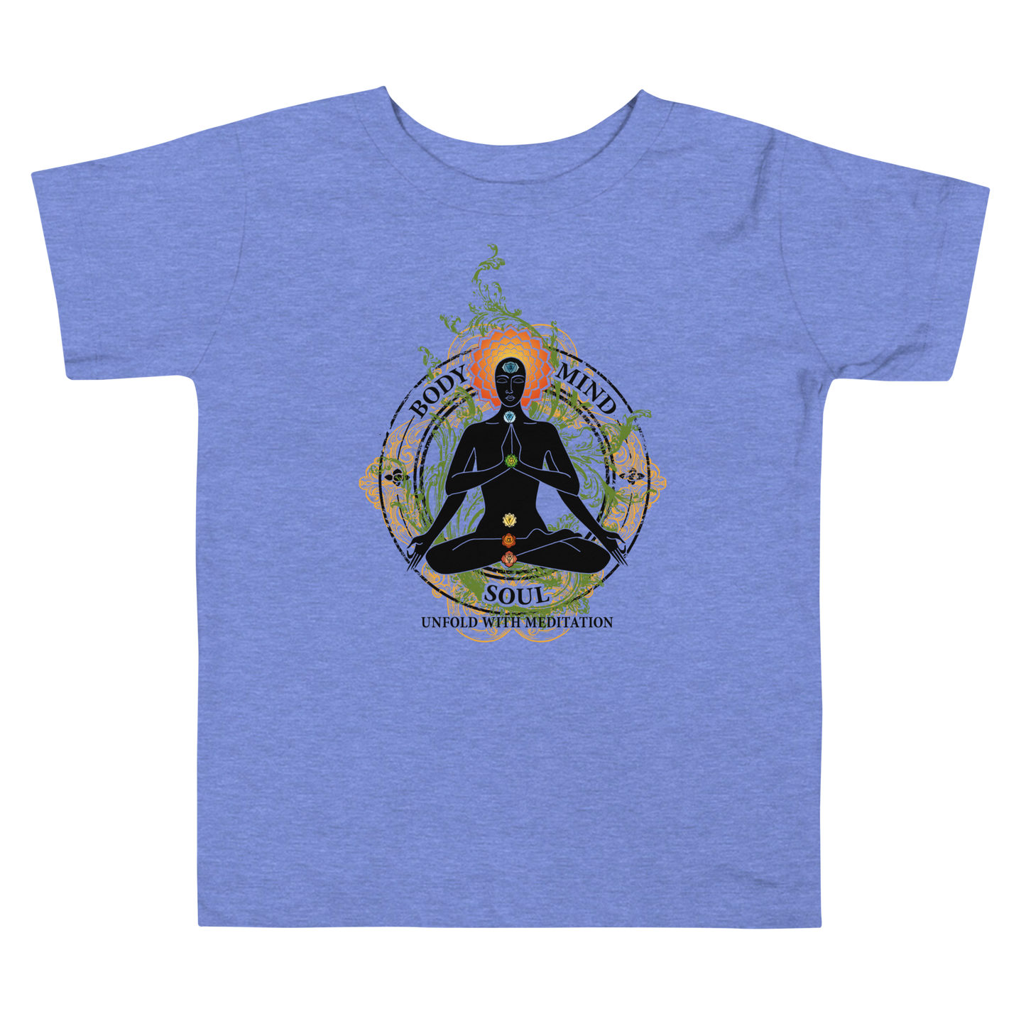 Toddler Short Sleeve Tee : Yoga Body Mind & Soul