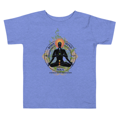 Toddler Short Sleeve Tee : Yoga Body Mind & Soul