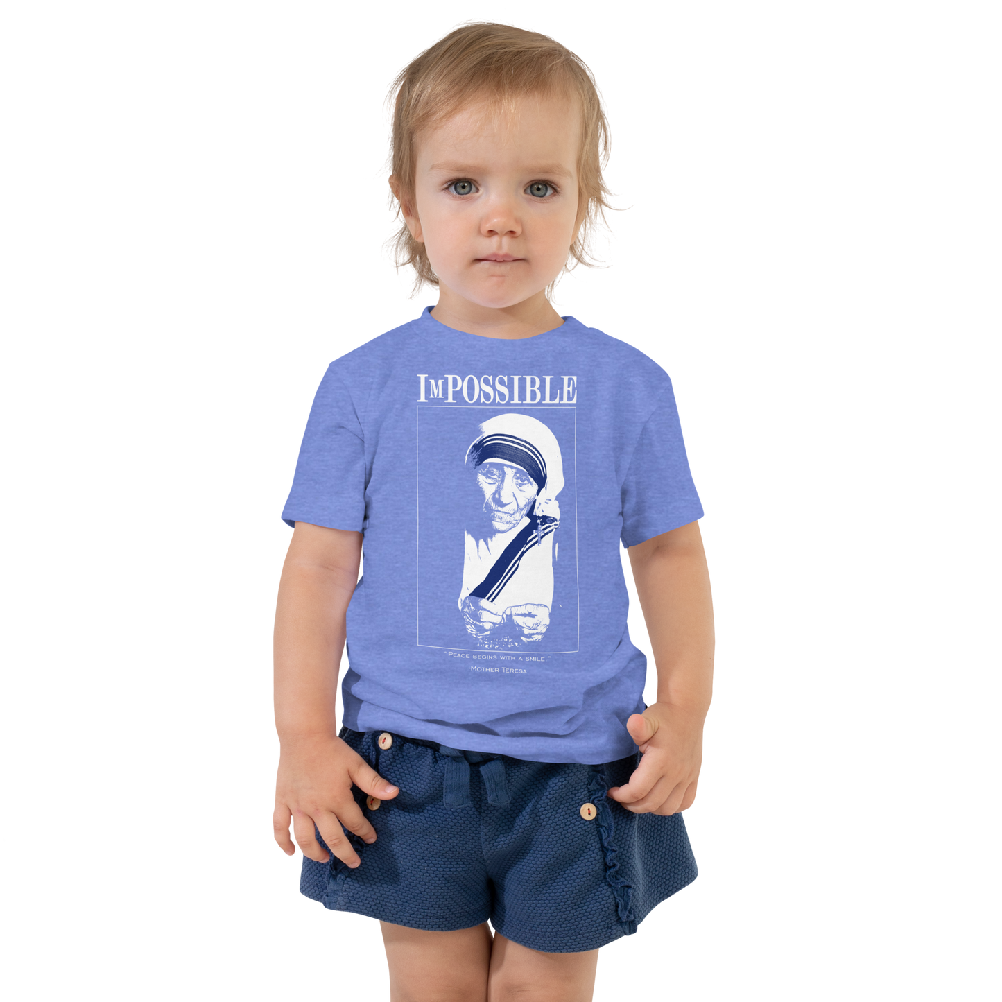 Toddler Short Sleeve Tee : ImPossible Mother Teresa