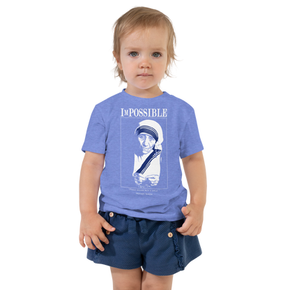 Toddler Short Sleeve Tee : ImPossible Mother Teresa