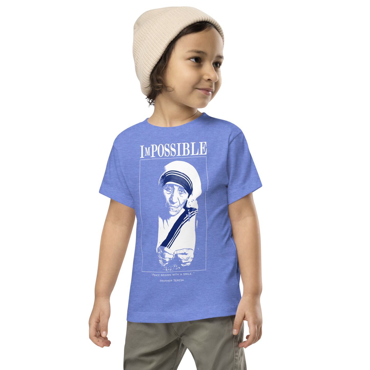 Toddler Short Sleeve Tee : ImPossible Mother Teresa