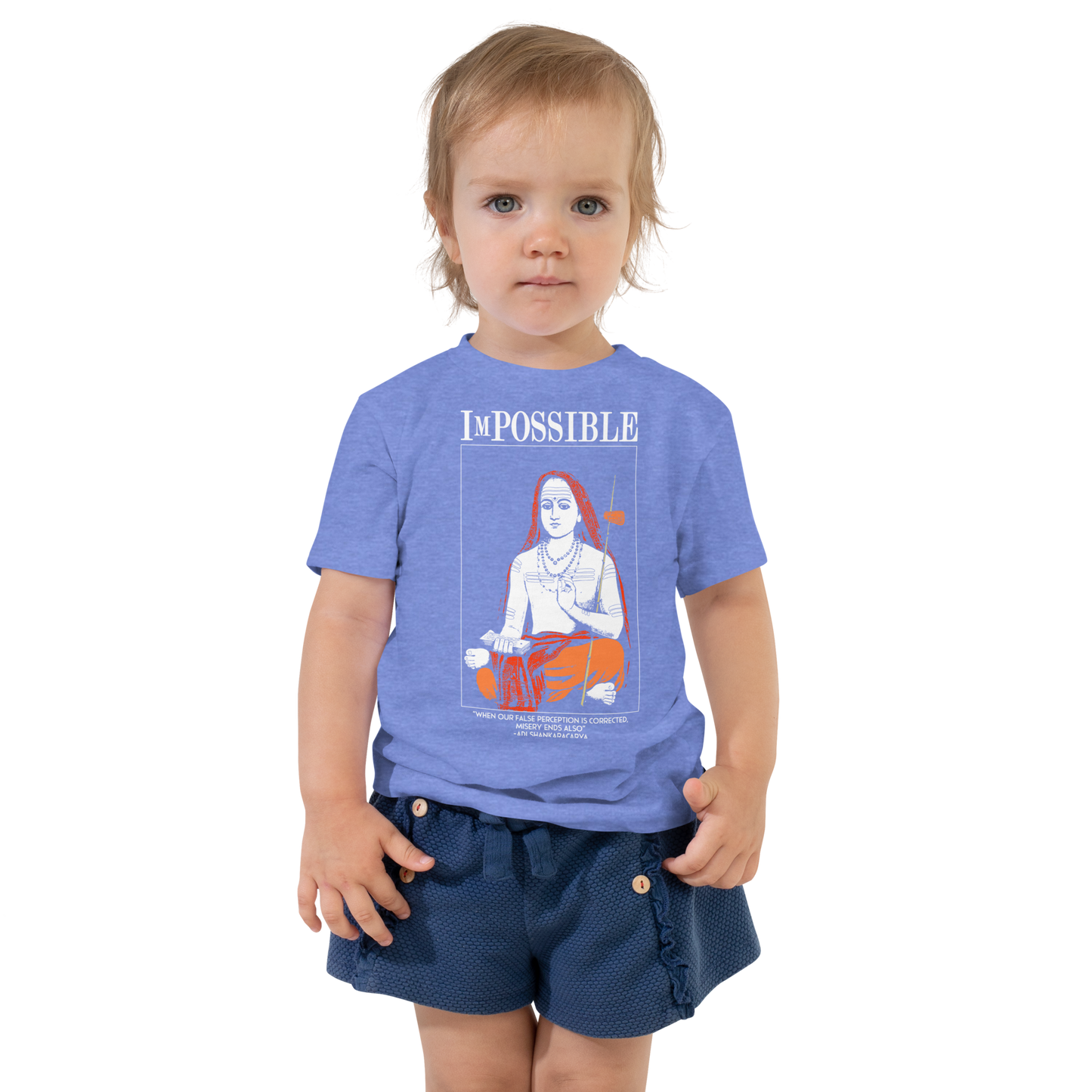 Toddler Short Sleeve Tee : ImPossible Adi Shankaracharya