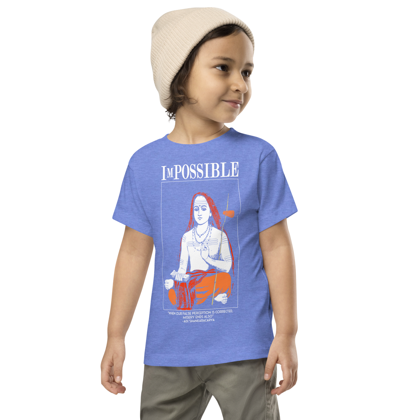 Toddler Short Sleeve Tee : ImPossible Adi Shankaracharya