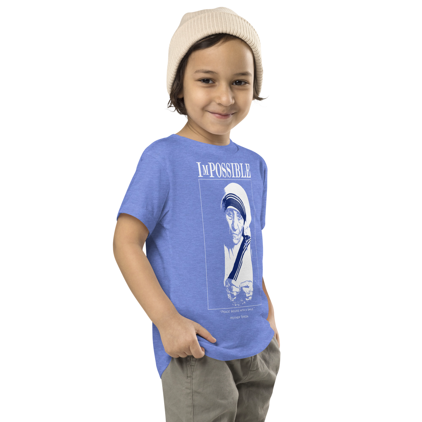 Toddler Short Sleeve Tee : ImPossible Mother Teresa