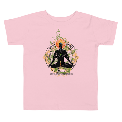 Toddler Short Sleeve Tee : Yoga Body Mind & Soul