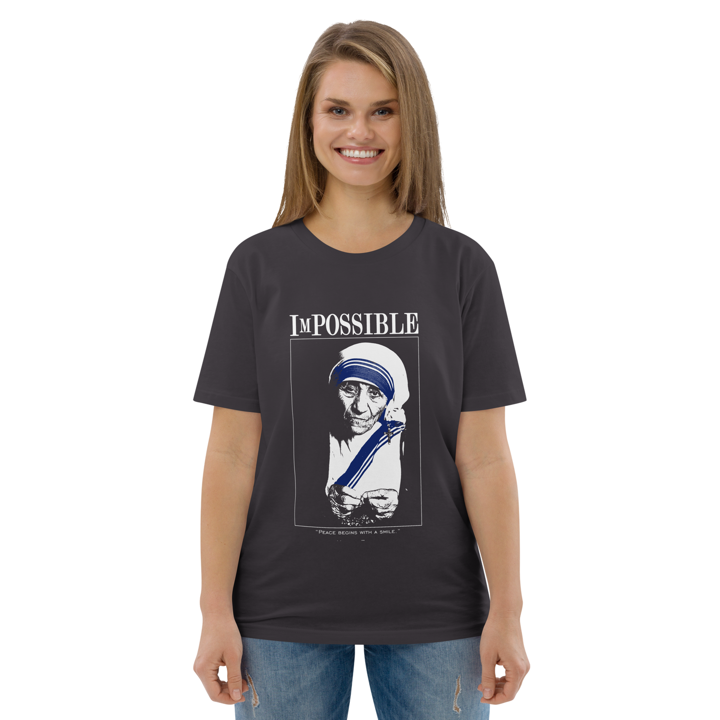 Unisex Organic Cotton T-Shirt : ImPossible Mother Teresa