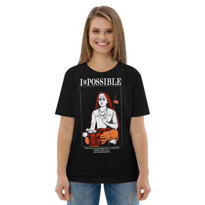 Unisex organic cotton t-shirt : ImPossible Adi Shankarcharya