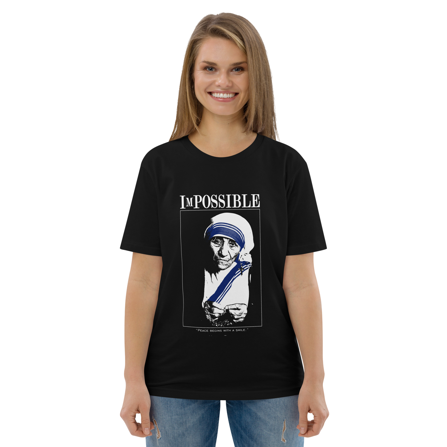 Unisex Organic Cotton T-Shirt : ImPossible Mother Teresa