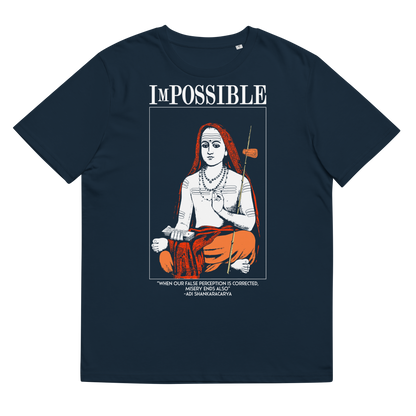 Unisex organic cotton t-shirt : ImPossible Adi Shankarcharya